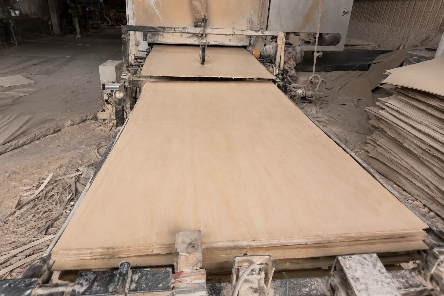 Natural plywood production line