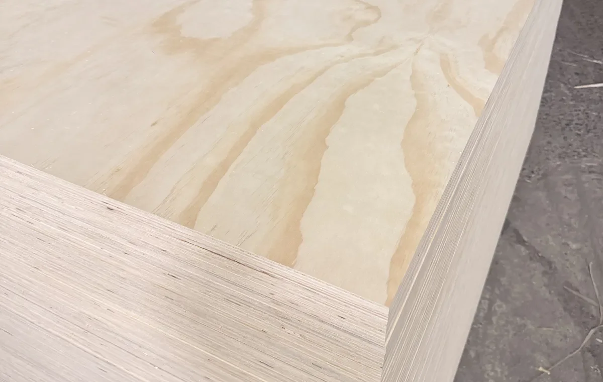Pine plywood stack detail