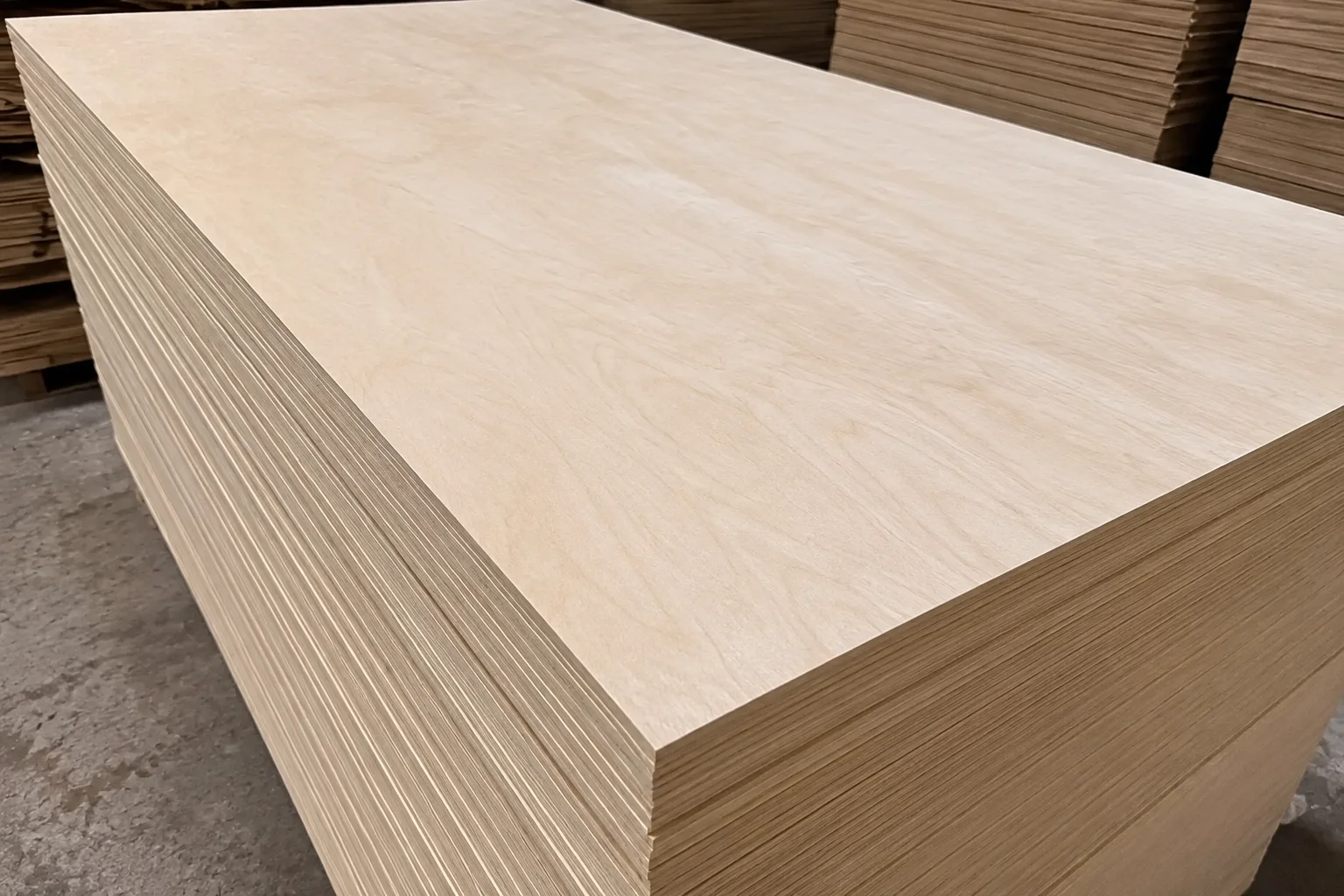 Natural plywood edge detail