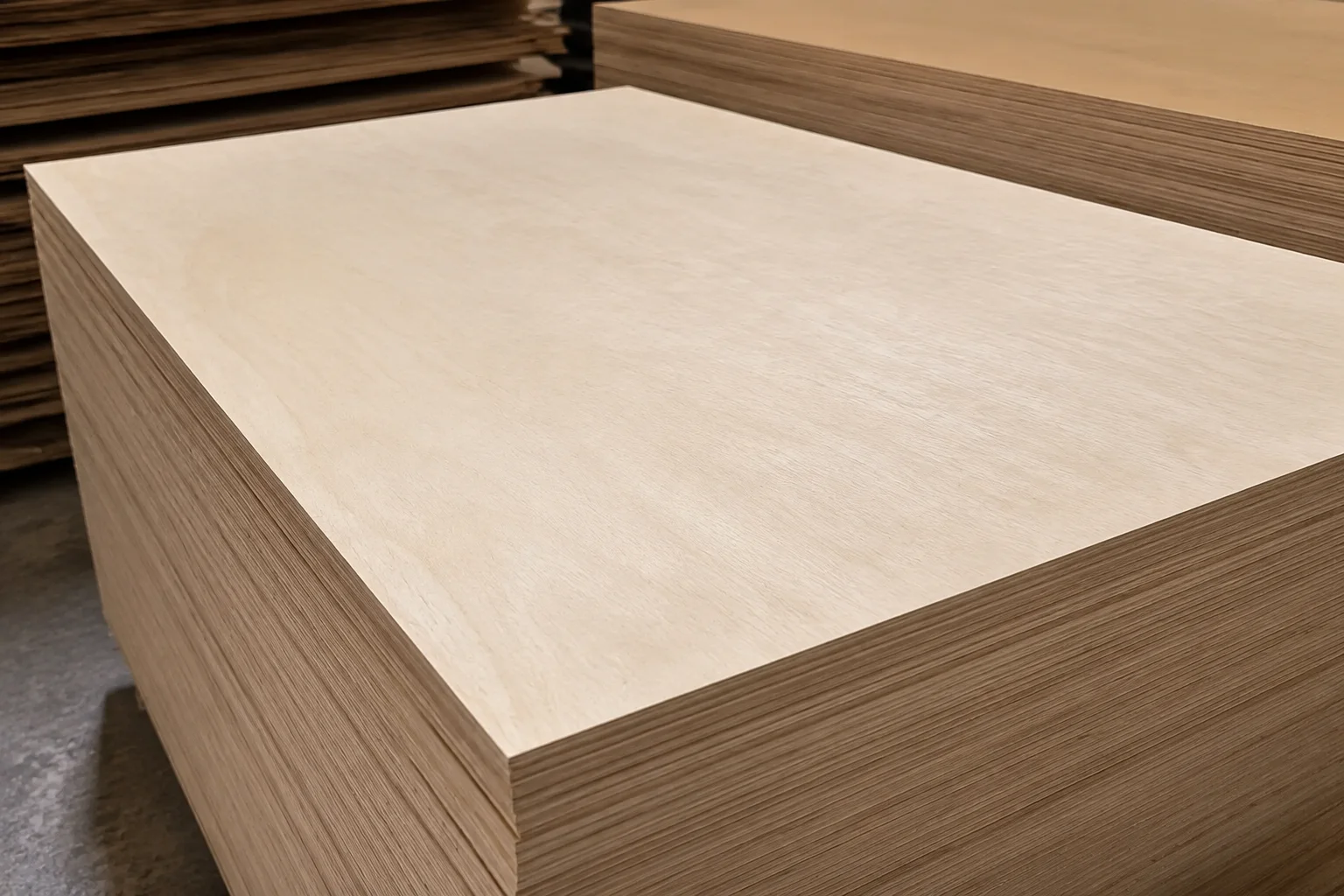 Natural plywood stack